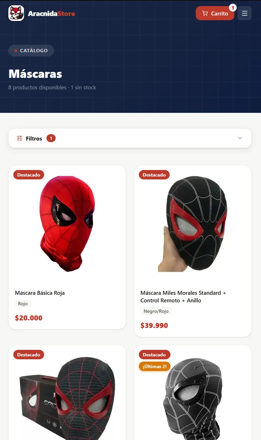 Ficha de producto (móvil)