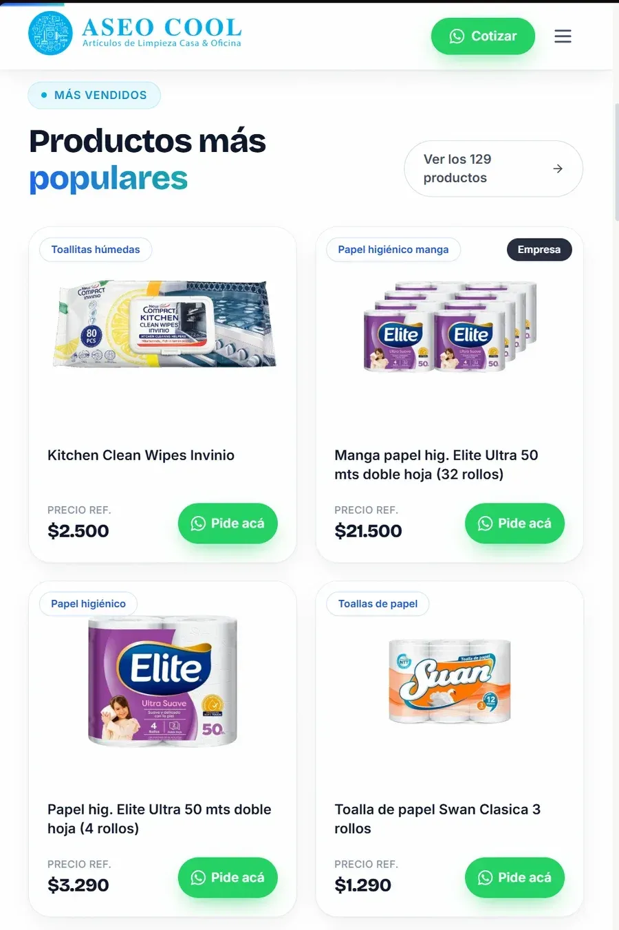 Trabajo de BrandUp para AseoCool